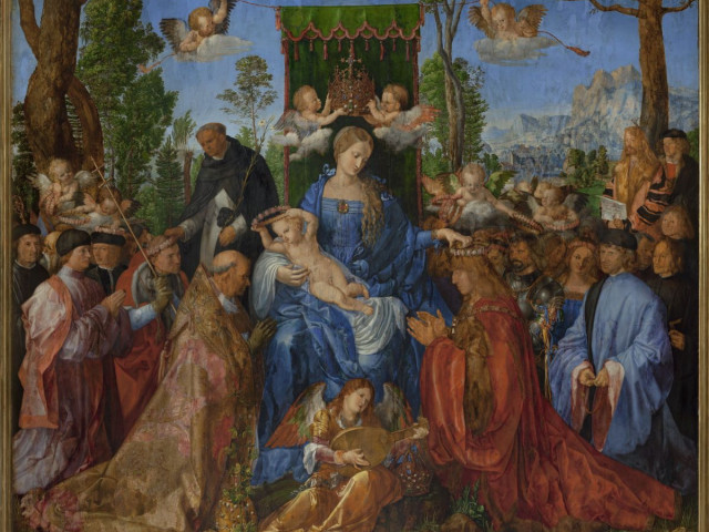 Albrecht Dürer, Růžencová slavnost/Feast of the Rose Garlands © National Gallery Prague