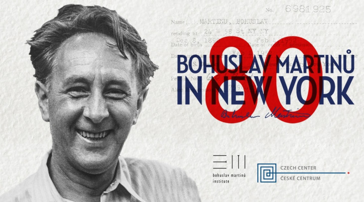 Duben Českého centra New York s Bohuslavem Martinů online