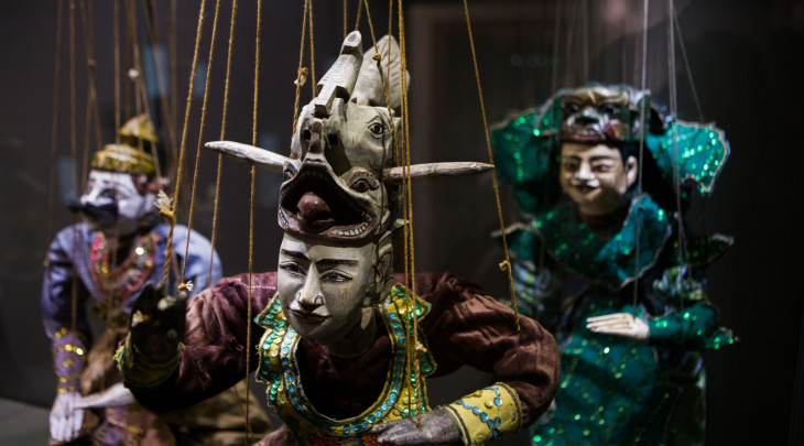 Stálá expozice MLK, Barmské marionety; Foto © Marie Sieberová