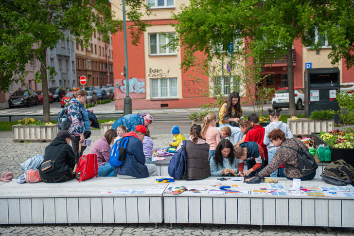 Dernisáž v areálu Holešovické tržnice © Anastasiia Artemyak