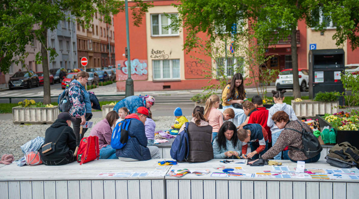 Dernisáž v areálu Holešovické tržnice © Anastasiia Artemyak