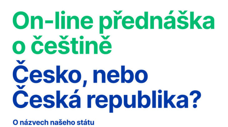On-line přednáška o češtině: Česko, nebo Česká republika?