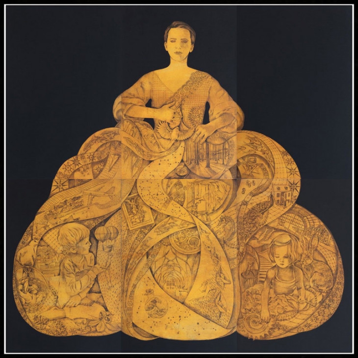 Mila Fürstová: All the Rivers That Flow Through Me, Etching, 180 x 180 cm, Edition: 25, 2018, photo: Quintin Lake